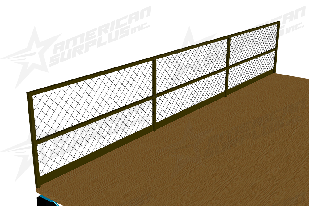 Rendering of mezzanine hand railing